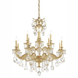Milano 5682 Chandelier by Schonbek, Finish: Gold Heirloom-Schonbek, Gold Etruscan-Schonbek, Gold French -Schonbek, Gold Parchment-Schonbek, Silver Antique-Schonbek, Parchment Bronze-Schonbek, Bronze Heirloom-Schonbek, Silver Roman-Schonbek, Bronze Florentine-Schonbek, Gild Midnight-Schonbek, Crystal Color: Optic Crystal-Schonbek, Crystal-Schonbek, Golden Shadow-Schonbek, Silver Shadow-Schonbek, Golden Teak-Schonbek, | Casa Di Luce Lighting