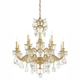 Milano 5682 Chandelier by Schonbek, Finish: Gold Etruscan-Schonbek, Crystal Color: Crystal-Schonbek, | Casa Di Luce Lighting