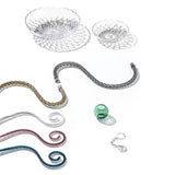 Dandolo 949 Chandelier by Sylcom, Color: Crystal with National Pendants - Sylcom, Crystal, Denim with Lead Pendants - Sylcom, Smoke - Vistosi, Grey, Ocean - Sylcom, Amethyst, Milk White Clear - Sylcom, Amber, Finish: Polish Chrome, Polish Gold, Size: Small, Large | Casa Di Luce Lighting