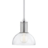 Halcyon Pendant by Hudson Valley, Finish: Nickel Polished, Size: Large, | Casa Di Luce Lighting