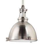 Massena Pendant by Hudson Valley, Finish: Nickel Satin, Size: Large, | Casa Di Luce Lighting
