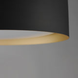 Echo LED Flush Mount By ET2, Size: Medium, Finish: Black / Gold