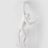 The Monkey Lamp Hanging Version Left By Seletti, Finish: White
