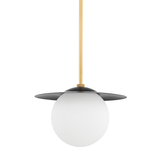 Marlene Pendant Light By Mitzi - Aged Brass/Soft Black