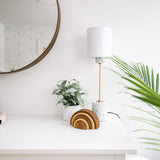 Fiona Table Lamp by Mitzi, Finish: Brass Aged, Nickel Polished, Polished Copper-Mitzi, , | Casa Di Luce Lighting