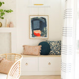 Holly Picture Light by Mitzi, Finish: Aged Brass/Soft Off White-Mitzi, Aged Brass/Navy-Mitzi, Polished Nickel/Soft Off White-Mitzi, Polished Nickel/Navy-Mitzi, Size: Small, Medium, Large, | Casa Di Luce Lighting