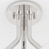 Estee Semi-Flushmount by Mitzi, Finish: Brass Aged, Nickel Polished, , | Casa Di Luce Lighting