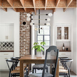 Astrid Chandelier by Mitzi, Finish: Aged Brass/Black-Mitzi, Polished Nickel/Black-Mitzi, Number of Lights: 4, 8, 12, | Casa Di Luce Lighting