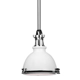 Massena Pendant by Hudson Valley, Finish: White, Size: Small, | Casa Di Luce Lighting