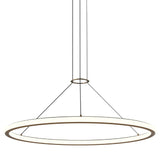 Luna Round LED Pendant By Sonneman Lighting, Size: Large, Finish: Satin Black