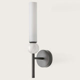 Matt Black-White Marble Delie Wall Light by Aromas Del Campo
