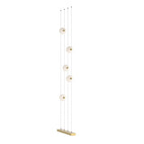 ABACUS FLOOR LED LAMP BY HUBBARDTON FORGE, COLOR: OPAL, FINISH: MODERN BRASS, | CASA DI LUCE LIGHTING