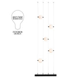 ABACUS FLOOR LED LAMP BY HUBBARDTON FORGE, COLOR: OPAL, FINISH: INK, | CASA DI LUCE LIGHTING