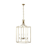 Large Antique Gild Bantry House Lantern