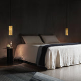 Gold Accordeon Vertical Suspension in Bedroom