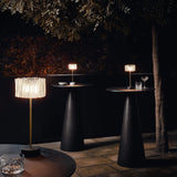 Accordeon Battery Table Lamp in Restaurant