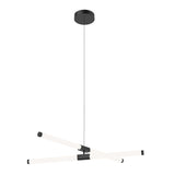 Akari LED Chandelier By Kuzco, Size: Small, Finish: Black