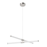 Akari LED Chandelier By Kuzco, Size: Small, Finish: Nickel