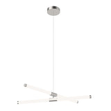 Akari LED Chandelier By Kuzco, Size: Small, Finish: Nickel