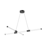 Akari LED Chandelier By Kuzco, Size: Medium, Finish: Black