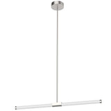 Akari LED Pendant By Kuzco, Size: Medium, Finish: Nickel