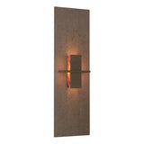 APERTURE VERTICAL WALL SCONCE BY HUBBARDTON FORGE, FINISH: BRONZE, GLASS COLOR: TOPAZ ART GLASS,, | CASA DI LUCE LIGHTING