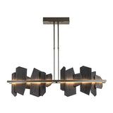 ARDESIA LINEAR LED PENDANT BY HUBBARDTON FORGE, FINISH: OIL RUBBED BRONZE; ACCENT SLATE, | CASA DI LUCE LIGHTING