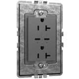 Magnesium Adorne 20A Tamper Resistant Receptacle Ultra Fast 30W Power Delivery USB by Legrand Adorne