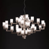 Artu Chandelier by Italamp, Finish: Brushed Chrome, Gold Nickel, , | Casa Di Luce Lighting