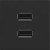 Graphite Adorne Ultra Fast USB Type A/A Outlet by Legrand Adorne