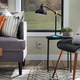 Magnesium Adorne Ultra Fast USB Type A/C Outlet in Living Room