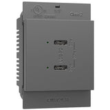 Magnesium Adorne Ultra Fast Plus Power Delivery USB Type CC Outlet by Legrand Adorne