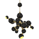 Gold Plated and Glossy Black Atomic Suspension by Delightfull