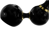 Gold Plated and Glossy Black Atomic Suspension by Delightfull