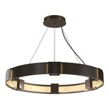 AURA PENDANT BY HUBBARDTON FORGE, FINISH: BRONZE; CLEAR GLASS, | CASA DI LUCE LIGHTING