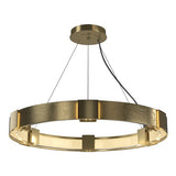 AURA PENDANT BY HUBBARDTON FORGE, FINISH: MODERN BRASS; CLEAR GLASS, | CASA DI LUCE LIGHTING