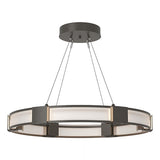 AURA SUSPENSION BY HUBBARDTON FORGE, FINISH: DARK SMOKE; FROSTED GLASS, | CASA DI LUCE LIGHTING