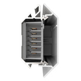 Adorne 12 in Modular Track By Legrand Adorne White Detailed View