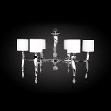 Aire 1719/6 Chandelier by Pedret, Finish: Chrome, Titanium, Gold, , | Casa Di Luce Lighting