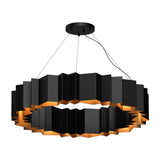 Akira Chandelier by Kuzco - Black gold medium
