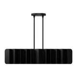 Akira Linear Suspension by Kuzco - Black gold front view