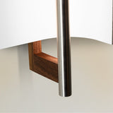 Allavo Vanity Light By Cerno, Size: Large, Finish Textured Black, Color: Walnut