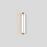 Allavo Vanity Light By Cerno, Size: Medium, Finish Textured Black, Color: Walnut