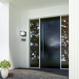 Amelia Outdoor Wall Light by Alora Mood - 1 Light, Black along side the door