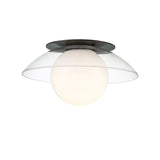 Ancona Ceiling Light Lib & Co, Size: Small, Finish: Black