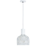 Satelise Pendant Light By Forestier, Size: Small, Color: White, , | Casa Di Luce Lighting