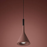 Aplomb Pendant Light by Foscarini, Brick Red, Light on