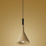 Aplomb Pendant Light by Foscarini, Sand Yellow, Light on