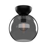 Arcadia Ceiling Light by Kuzco - Black/Smoked, Medium