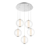 Atomo Multilight Suspension By Eurofase - 5 Lights Chrome